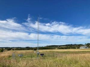 Contributed photo
Washington State University AgWeatherNet Station installed at San Juan Preservation Trust Phelps Preserves in San Juan Valley, July 2022.