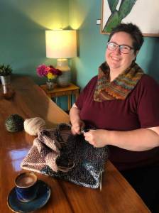 Contributed photo
Katie Gaible has knitted together a coffee and yarn shop.