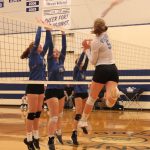 <strong>Corey Wiscomb photo </strong>
Bethany Carter goes for the kill against Mt. Vernon Christian