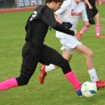 Corey Wiscomb photo. Jefferson Freeman moves upfield.