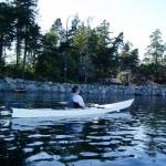 Contributed photo by Friends of the San Juans
A kayaker passes a rock seawall.