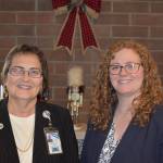 Kelley Balcomb-Bartok photo.
Retiring County Auditor Milene Henley (left) celebrates her retirement as Auditor Elect Natasha Warmenhoven (right) officially takes the reins.