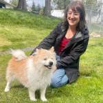 Hannah with shelter director Kristina Snyder.