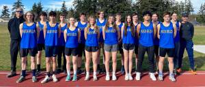 Keri Lago photo.
Back row left to right: Coach Frank Rohm, Justin Krisch-Derr, Finn Ontjes, Logan Jones, Will Stephens, Ethan Moss, Ryan Krisch-Derr, Finn Rubottom, Robin Limbach, Coach Mike Kulper. Front row left to right: Porter Willis, Guillermo Sagara Iglesias, Meriel Griffith, August Moore, Malia Martinolich, Ava Dahl, Remy Lago, Diego Lago. Not Pictured: Andrew Garcia, Forest Frausto, Soli Halabisky, Max Peterson, Bethany Carter, Wylie Haug, Kairam Bailey, Olive McKenzie, Henry Walker and Theo Vaccarella.