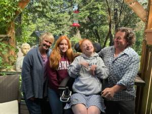 Left to right: Rusty, Bella, Mona and Christopher.