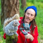 Melanie Flint photo.
Evan Wagoner-Lynch with Squirrel.