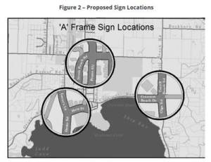 Contributed photo
Areas of signage removal.