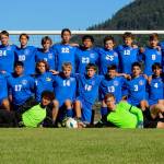 Corey Wiscomb photo.
The Viking soccer team. Back Row, L to R: Assistant Coach Sidney Hayworth, Sam Sutton, Orion Meskew, Joe Stephens, Forest Frausto, Ethan Moss, Angelo Vaccarella, Deni Garcia, Kristian Freeman, Jefferson Freeman, Isaac Moss, Kashi Campell, Max Dickey, Matthew Vasquez. Front Row, L to R: Kenneth Farani, Andrew Ross, Demetrio Salinas-Cruz, Kevin Ibarra-Garcia, Zane Howard, Elijah Griffith, Andre Kasperski, Hayes Richardson, Andrew Garcia, Lauro Quintero, Joaquin Shanks-Morales, Arrow Johns, Head Coach Terry Turner. Laying in Front, L to R: Timoteo Malo, Chase Connell.