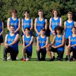 Corey Wiscomb photo.
The Viking track team. L to R: Head Coach Michael Kulper, Quinn Fleming, Lael Watson, Theo McMurray, Kairam Bailey, Will Stephens, Finn Ontjes-Degroot, Robin Limbach, August Moore. Front Row (Kneeling) L to R: Max Peterson, Santiago Hernandez, Gabriel Chapman, Tom Malo, Drew Nunez.