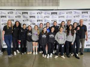 Janna Carter photo.
The Vikings volleyball team.