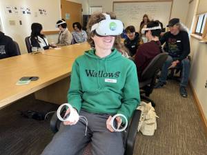 Contributed photo
Burlington High School Student goes for a virtual dive into kelp beds with forage fish and up the Skagit River with spawning salmon.