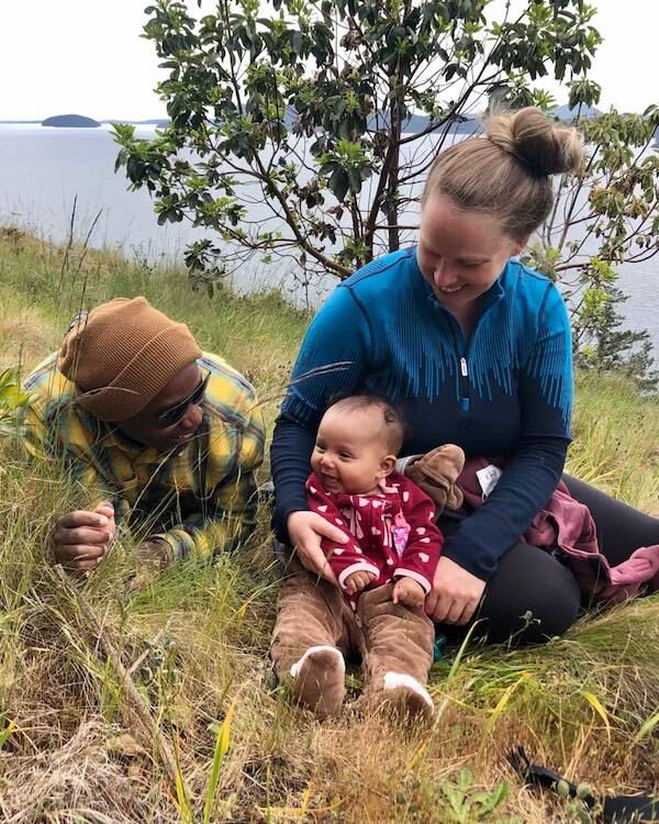 Above: Thyatira, Elaina, and baby Raeya Thompson. Right: Thyatira.