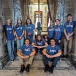 Contributed photo.
Back row, left to right: Sylvia Johnson, Wren Ontjes-DeGroot, Betty Burt, Solianna Halabisky, Mira Johnson and Emillio Bayas. Front row, left to right: Elian Bayas, Will Stephens and Moose Kinsey.