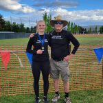 Bethany Carter with coach Frank Rohm.