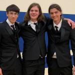 OIHS Band graduates (left to right): Theo Vaccarella, Will Stephens, and Forest Friedli