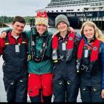 Submitted photo
The Juvenile Delinquents. From Left to right: Bryce Lutz (Bellingham), Willow Gray (Bellingham), Dagny Kruger (Orcas) and Else Ranker (Orcas).