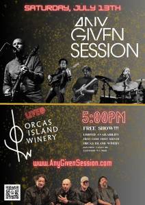 Any Given Session is playing on July 13.