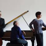 Bo Huang photo.
The Gryphon Trio from left to right: Cellist Roman Borys, violinist Annalee Patipatanakoon, and pianist Jamie Parker. The group has won three Juno awards and the prestigious Walter Carsen Prize for Excellence in the Performing Arts from the Canadian Council for the Arts.