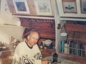 Jesse on his dads boat, the Aproximada.