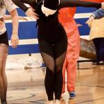 Corey Wiscomb photo.
Solianna Halibisky and Sylvia Johnson performing in the senior lip synch.