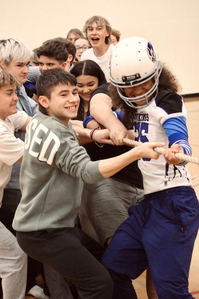 Corey Wiscomb photo.
The coveted Tug of War championship was won by the sophomore class this year.