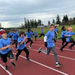 The elementary school held its first Fun Run.