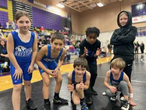 Back row, l-r: Aria Griffin, David Nunez, Anston Feagins and Douglas Kirby. Front row, l-r: Caden King and Elliot Wooding.