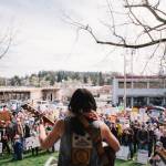 Locals engage in the Hands Off protest. Contributed photo.