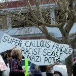 Heather Spaulding  Staff photo 
Attendees begining to march through Friday Harbor.