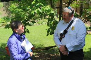 Chief Chad Kimple, right.