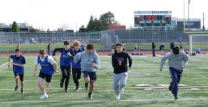 Contributed photo.
Boys warming up.