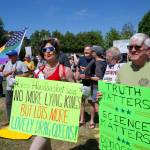 Contributed photo.
Protestors peacefully assemble for the No Kings protest.