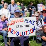 Contributed photo.
Protestors peacefully assemble for the No Kings protest.