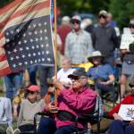 Contributed photo.
Protestors peacefully assemble for the No Kings protest.