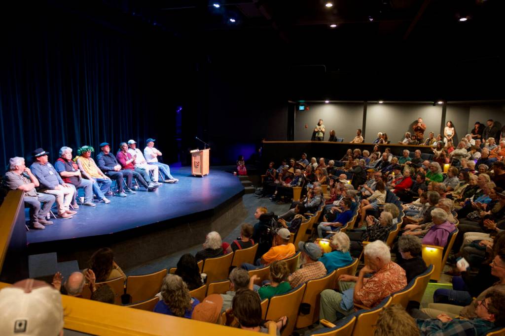 Darrell Kirk photo.
The gathering took place at Orcas Center.
