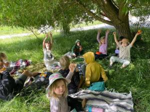 Contributed photo.
Salmonberry Community School kids.