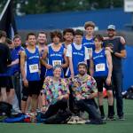 Darrell Kirk photo.
The Orcas cross-country team.
Darrell Kirk photo.
From left to right: Kai Park, Max Petersen, Kai Gilliam, Tom Malo, Hugh Kirk, Drew Nunez, Gabriel Chapman and Coach Matthew Tong. Front row: Head Coach Sarah Gully, Coach Christopher Barry.