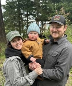 Contributed photo.
Woodruff Boero, his wife Ashley and their son Mondi.