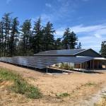 Bethany Marie photo. 
Orcas Centers new solar panel installation at the dance studio/warehouse.