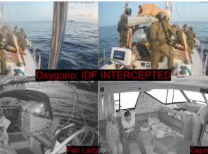 Colleen Smith Summers photo.
An image from the flotilla livestream taken on Oct. 1 at 8:30 p.m. PST.