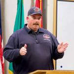 Darrell Kirk photo.
Fire Chief Chad Kimple.