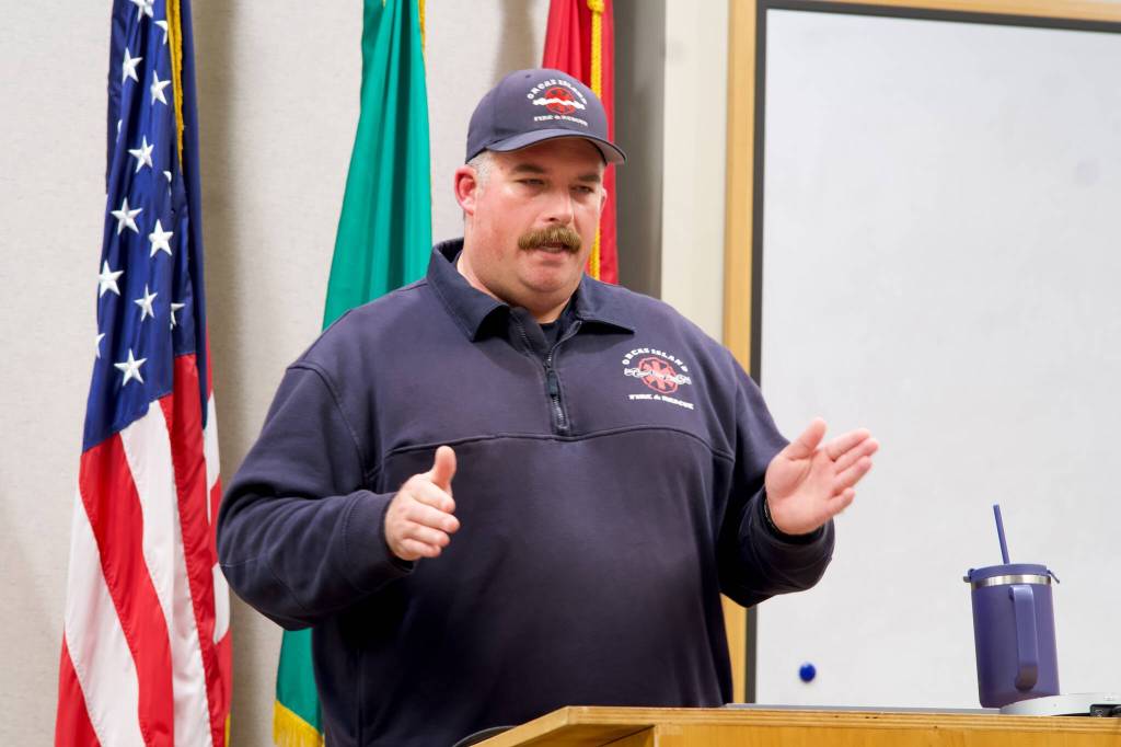 Darrell Kirk photo.
Fire Chief Chad Kimple.