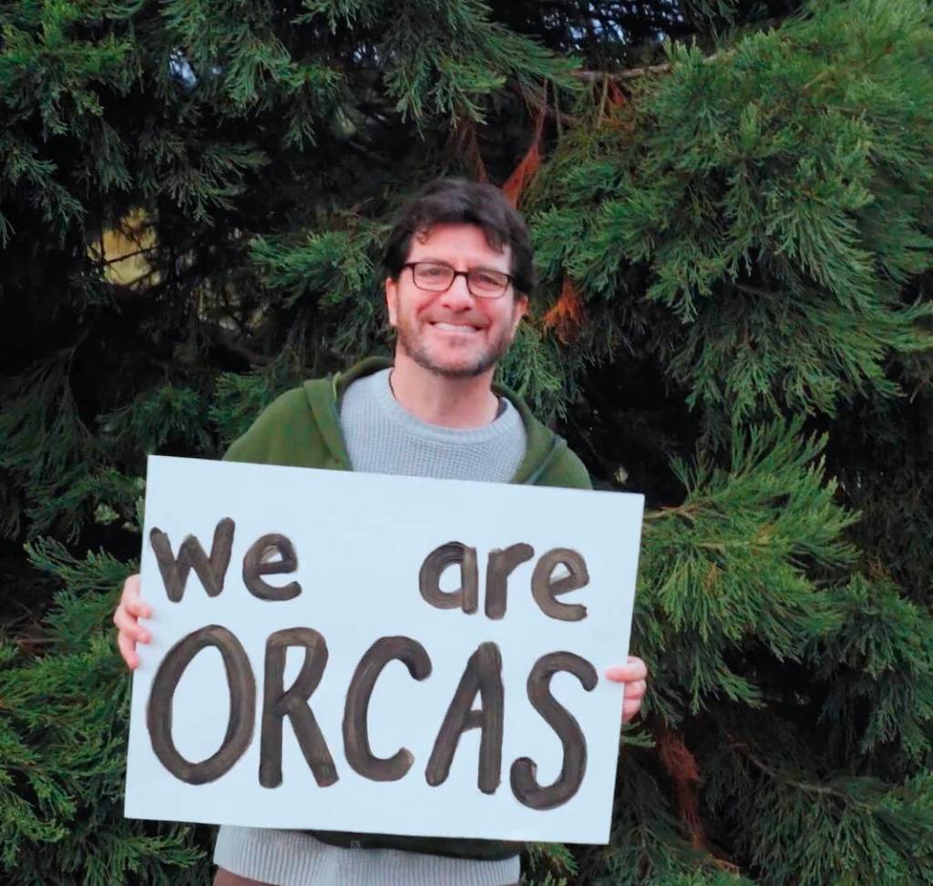Island Health rediatrician Evan Buxbaum in a still from the We Are Orcas video.