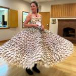 Colleen Smith Summers photo.
Asifa Pasin in the fashion show at Orcas Center.