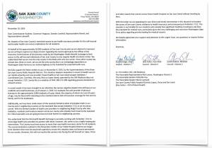 The County Councils letter to state and federal officials.