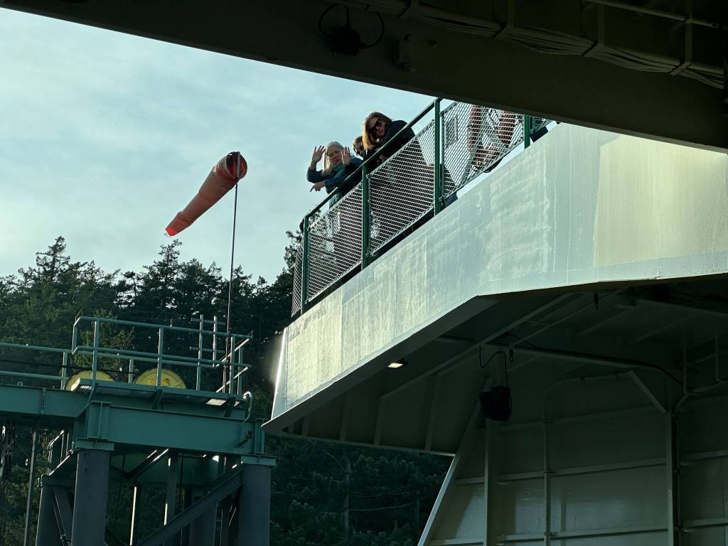 Darrell Kirk photo.
Passengers aboard the ferry.