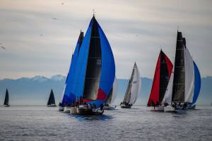 Contributed photos by Sean Trew
Colorful masts during the Around the County race