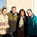 Darrell Kirk photo.
Above: Food Bank Director Amanda Sparks, Council member Justin Paulsen, Rep. Debra Lekanoff and OPAL director Lisa Byers.