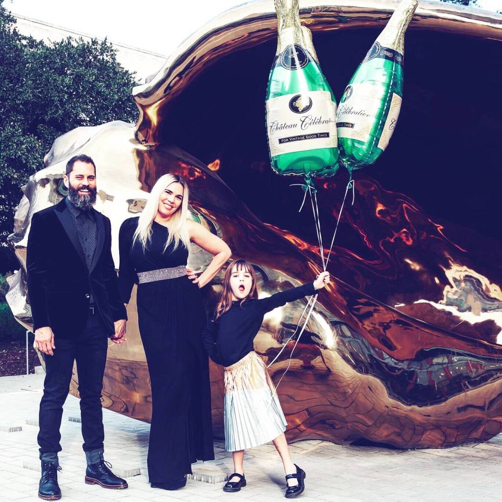 With Lola when she was little.