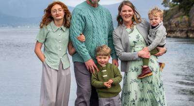 Contributed photo.
Rebecca Hope and her family on Lopez Island.